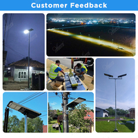 Lampadaire solaire LED tout-en-un 2000W, lampadaire solaire extérieur avec caméra