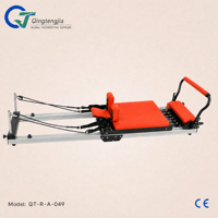 Machine de Pilates Reformer pliable légère en aluminium pour studio à domicile avec ressorts réglables
