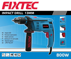 Perceuse à percussion industrielle Fixtec 800W, modèle FID80002, fabriquée en Chine - Product Image 6