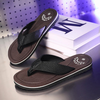 Sandal Jepit Pria Gaya Korea Musim Panas, Tali Anyaman, Trendi, Platform, Nyaman, Untuk Pantai dan Luar Ruangan