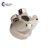 Fraise à face indexable KM12 à 45 degrés, tête de fraisage en acier allié 40CrMo, compatible avec les plaquettes SEKT