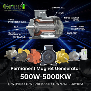 Generador de turbina hidráulica SKF trifásico CA 5KW /10KW generador de viento de la serie PMG de imán permanente - Product Image 2