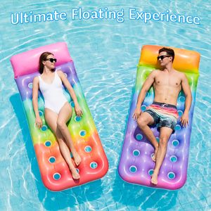 Flotteurs de piscine pour adultes, transats flottants robustes, radeaux de piscine pour l'été, la plage, le lac, les fêtes amusantes - Product Image 3