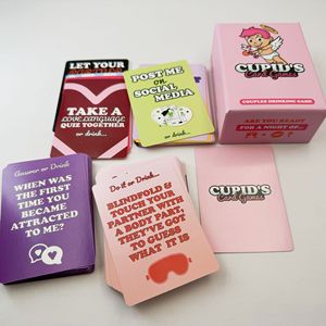Cartes de <span class=keywords><strong>jeu</strong></span> de société personnalisées avec logo pour adultes : <span class=keywords><strong>Jeu</strong></span> de défi de groupe, jeux à boire pour couples, cartes pour soirée romantique et cartes de relation - Product Image 2