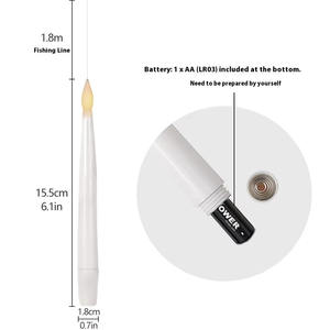 Bougie LED <span class=keywords><strong>magique</strong></span> miniature colorée à piles, à suspendre, pour les mariages, Halloween, décoration de la maison - Product Image 4