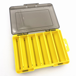 Nouvelle boîte de pêche en plastique avec insert en mousse transparente double face, étui <span class=keywords><strong>pour</strong></span> leurres à calamar et mouches <span class=keywords><strong>pour</strong></span> <span class=keywords><strong>la</strong></span> pêche en mer depuis <span class=keywords><strong>un</strong></span> bateau - Product Image 1