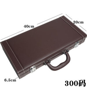 300 pièces PU Boîte <span class=keywords><strong>De</strong></span> Rangement Professionnel Texas <span class=keywords><strong>Poker</strong></span> Puces Ensembles Cuir Valise Casino Jeu Accessoire Conteneur - Product Image 2
