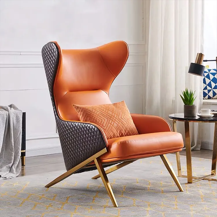 Cadeira led luxuosa em aço inoxidável, cadeiras nórdicas para sala de estar, sofá único, rosa, moderno, decoração para sala de estar, cadeira preguiçosa
