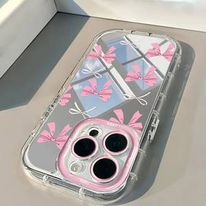 Custodia per Telefono con Fiocco <span class=keywords><strong>Rosa</strong></span> Carino per <span class=keywords><strong>iPhone</strong></span> 16, <span class=keywords><strong>iPhone</strong></span> 11, <span class=keywords><strong>13</strong></span>, 12, 14, 15 Pro Max, XR, XS, X, 7, 8 Plus, SE, Cover Morbida Antiurto con Fiocco - Product Image 5