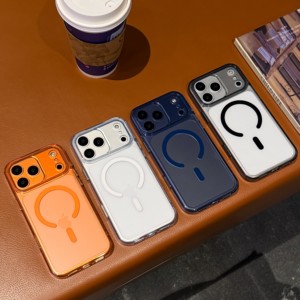 เคสโทรศัพท์มือถือแบบแม่เหล็กป้องกันการกระแทก ผลิตจากวัสดุ TPU+PC แบบด้านใส ป้องกันเลนส์กล้อง สำหรับ iPhone 17 Pro Max - Product Image 5