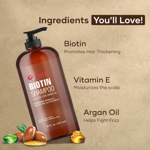 OEM R'ENDASE Shampooing à la biotine à l'huile de gingembre 100% pure enrichie à l'extrait de curcuma, à l'huile d'<span class=keywords><strong>argan</strong></span> et à la vitamine E 473ml - Product Image 2