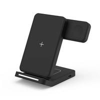 Station de recharge sans fil universelle multi-appareils avec impression UV, support de charge rapide sans fil, fonction de banque d'alimentation, matériau PVC