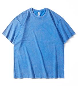 Camiseta de Hombre 100% Algodón, Lavado Ácido, de Alta Calidad, con Logotipo Personalizado, Estilo Vintage de Lujo - Product Image 4