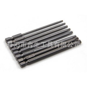 S2 Hollow Torx <b>Bits</b> <b>Set</b> 8 Pc 100mm Hex Shank Black Oxide Drill <b>Bits</b> For Electric And Pneumatic Tools - Product Image 1