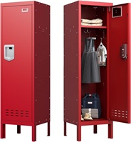 Armoire de rangement en acier à porte simple personnalisable, armoire métallique haute pour la maison, l'école, la salle de sport, le bureau, les employés, les enfants