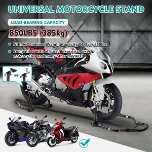 Xe máy đứng 850lbs thể thao xe đạp phía trước và phía sau bánh xe nâng swingarm paddock đứng màu đen - Product Image 6