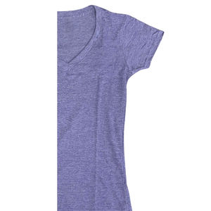 T-shirt à manches courtes à col rond pour femme, style streetwear, respirant, écologique, personnalisé, en coton biologique uni, brodé - Product Image 5