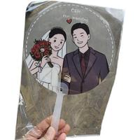 Sac en plastique transparent imprimé sur mesure, impression numérique, taille 7 pouces, logo personnalisé pour les fans d'idoles Kpop, marchandises de soutien, cadeau de café