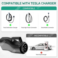 Adaptateur de chargeur EV Olink Source Factory 250A DC NACS, adaptateur EV GBT vers prise Tesla pour Model S/X/3, GBT vers NACS