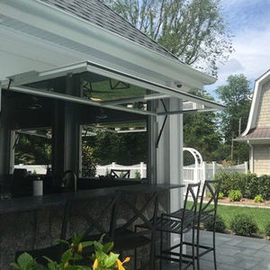 Fenêtre commerciale de café et de restaurant d'alliage d'aluminium pour les fenêtres manuelles pratiques d'auvent de levage de barre de cuisine - Product Image 5