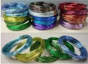 5メートル/ロット陽極酸化アーティスティックラウンドアルミニウムクラフトワイヤー1.5mmゴールドシルバーカラフルジュエリーソフトメタルワイヤー - Product Image 2