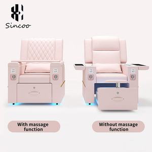 เก้าอี้ทำเล็บมืออาชีพสำหรับร้านทำเล็บ ยี่ห้อ Manufacturer Luxury พร้อมอ่างแช่เท้าแบบปรับเอนได้และระบบน้ำวนแบบไร้ท่อ - Product Image 4