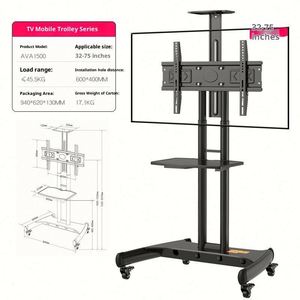 <span class=keywords><strong>Support</strong></span> multimédia universel pour bureau et école, mobile avec <span class=keywords><strong>support</strong></span>, avec élévateur de télévision motorisé, chariot de télévision - Product Image 5
