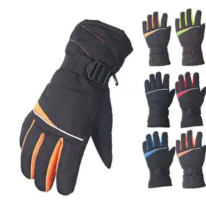 Sport Ski Handschoenen Waterdichte Palmbescherming Glaasjes Voor Outdoor Cycling Guantes Para Moto Winter Warme Wanten Motorhandschoenen