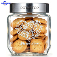 Bocaux en verre hermétiques de grande capacité pour aliments, café, thé, bonbons, miel – Qualité alimentaire – Fabrication usine