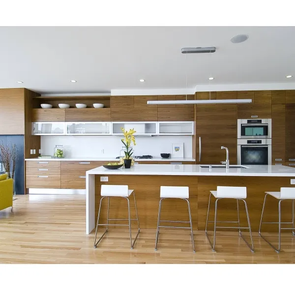 Современный стиль Австралия, фанерный ламинат, кварцевый камень, дерево, модульный кухонный шкаф, кухонный шкаф из МДФ