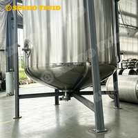 Cuve de mélange agitée de 5000 litres conforme à la norme ASME, à faible consommation, résistante à la pression, avec agitateur à racloir pour le latex