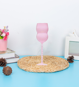 Verre à vin à double bulle créatif personnalisé en gros <span class=keywords><strong>Gobelet</strong></span> en verre à cocktail coupé en forme de <span class=keywords><strong>gourde</strong></span> - Product Image 5