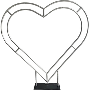 SPR Aluminum Material Heart-Shaped Arch <strong>Wedding</strong> <strong>Backdrop</strong> <strong>Stand</strong> with Folding Design Height Customized Size Option - Product Image 1