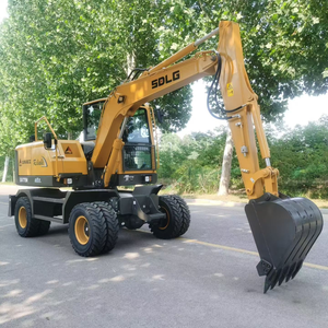 Excavadora de Ruedas SDLG Amarilla con Tracción en las Cuatro Ruedas, Maquinaria de Construcción - Product Image 6