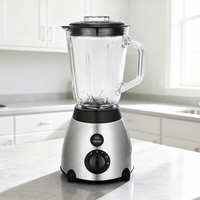 Blender en verre multifonctionnel, usage commercial et domestique, couple élevé, 6 lames, broyage de glace, appareil de cuisine portable