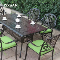 Chaises et tables en aluminium fonte, mobilier de jardin, en fer, d'extérieur, jardin, Patio, offre spéciale