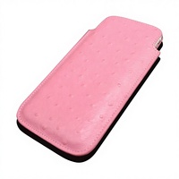 Étui de luxe en cuir véritable pleine fleur, imperméable et anti-rayures pour 6/6s/7/8 4,5 pouces, logo personnalisé du fabricant