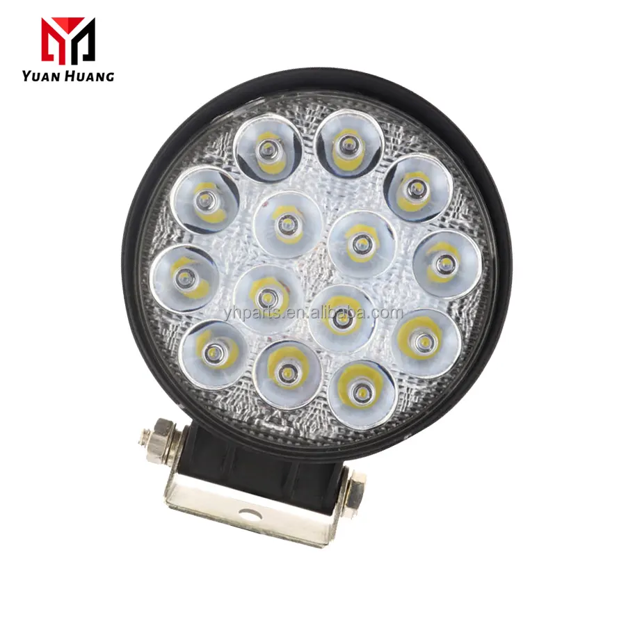 Lampu Led mobil 3 inci 42W 48w, lampu LED lensa kabut tahan air untuk mobil motor traktor truk lampu LED