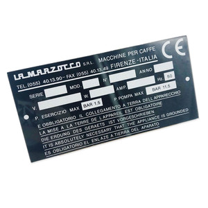 Etichetta in metallo con numero di serie, codice QR, targhetta in alluminio con logo in rilievo, targhetta incisa con <span class=keywords><strong>nome</strong></span> del marchio - Product Image 5