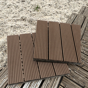 Impermeabile ad incastro in legno pavimento piastrelle per Patio giardino sul tetto facile installazione terrazza <span class=keywords><strong>Decking</strong></span> per uso esterno - Product Image 4