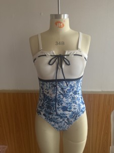 Ensemble de maillots de bain deux pièces tendance pour <span class=keywords><strong>femme</strong></span> STOCK Print, comprenant un haut en jersey et une jupe, tenue de plage S-XL - Product Image 3