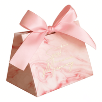 Sac de transport de luxe pour parfum, bougie, cadeau, emballage de marque, sac cadeau en papier rose blush avec ruban en satin