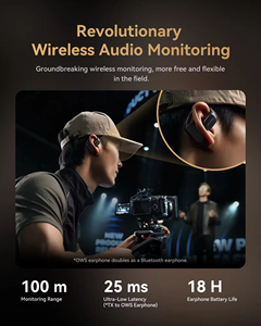 ไมโครโฟน Hollyland Lark Max 2 Professional 48KHz/32-bit แบบหนีบปกเสื้อ พร้อมอุปกรณ์เสริมสำหรับสตูดิโอบันทึกเสียง ไมโครโฟนไร้สายสำหรับมอนิเตอร์เสียง - Product Image 2