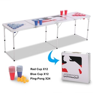 BeerPong โต๊ะเกมออกแบบโต๊ะปิงปอง,โต๊ะปิงปองพับได้8ft สำหรับเล่นเบียร์