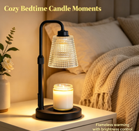 Lampe chauffe-bougie avec minuterie, cadeaux de déménagement, décoration pour nouvelle maison