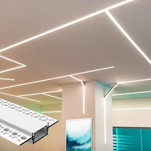 K8 led alu profile with diffuser PC cover endcaps clip for led strip light extrusion housing channel led aluminum profile