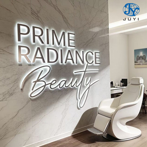 Letrero para Edificio con Logotipo Personalizado, Letras 3D <span class=keywords><strong>de</strong></span> Metal Acrílico Doradas para Interiores, Letrero Publicitario Exterior con Retroiluminación LED - Product Image 6