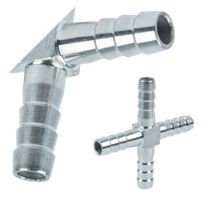 Raccord pneumatique YOD haute pression 4 voies, usiné CNC, pour tuyaux de 6/8/10 mm, idéal pour la réaménagement de systèmes de contrôle d'air et l'automatisation - Product Image 3