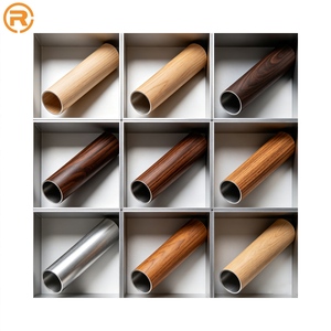 <span class=keywords><strong>Tube</strong></span> en aluminium grain de bois série 6000, <span class=keywords><strong>tube</strong></span> <span class=keywords><strong>carré</strong></span> creux 50x50 en aluminium, conçu pour la construction de murs rideaux et la décoration - Product Image 1