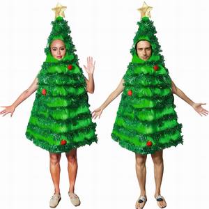 Chất Lượng Cao Kỳ Nghỉ Cosplay Trang Phục Cổ Điển Màu Đỏ Màu Xanh Lá Cây Elf Thiết Kế Dài Tay Áo Mềm Polyester Giáng Sinh Elf Trang Phục - Product Image 4